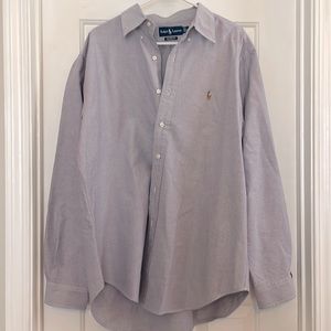 Ralph Lauren, Large, Classic Fit, Long Sleeve Button Down.